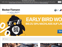 Tablet Screenshot of becker-tiemann.de